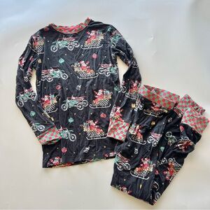 Strictly Wild Kids Youth Small Christmas Santa Speedy Sleigh Dirt Bike Pajamas